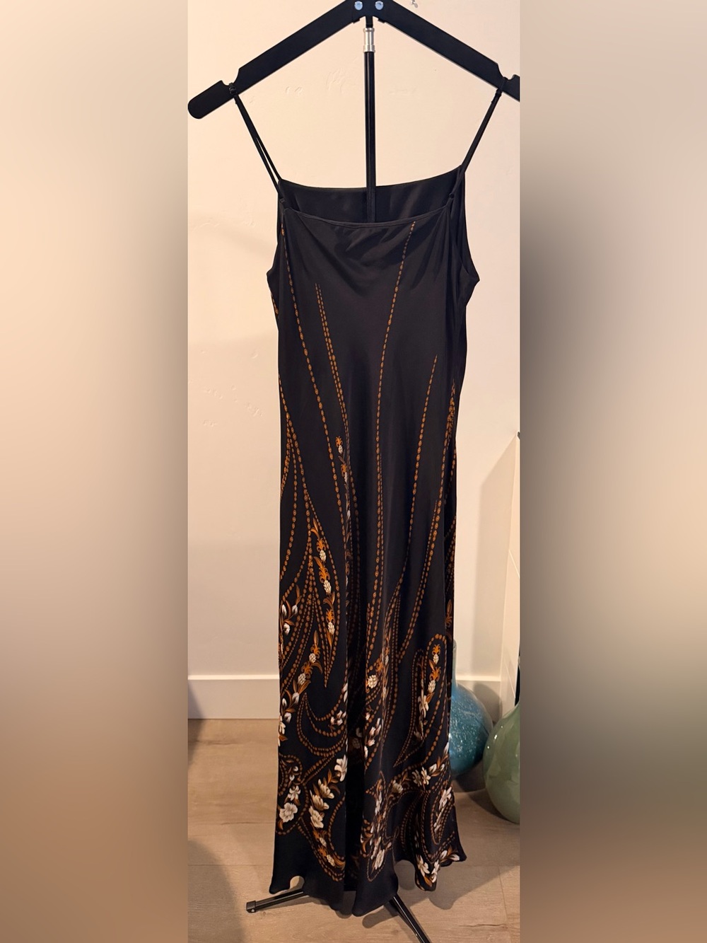 Black Garden Lenzing™ Ecovero™ Viscose Slip Midi Dress - Picture 4 of 5